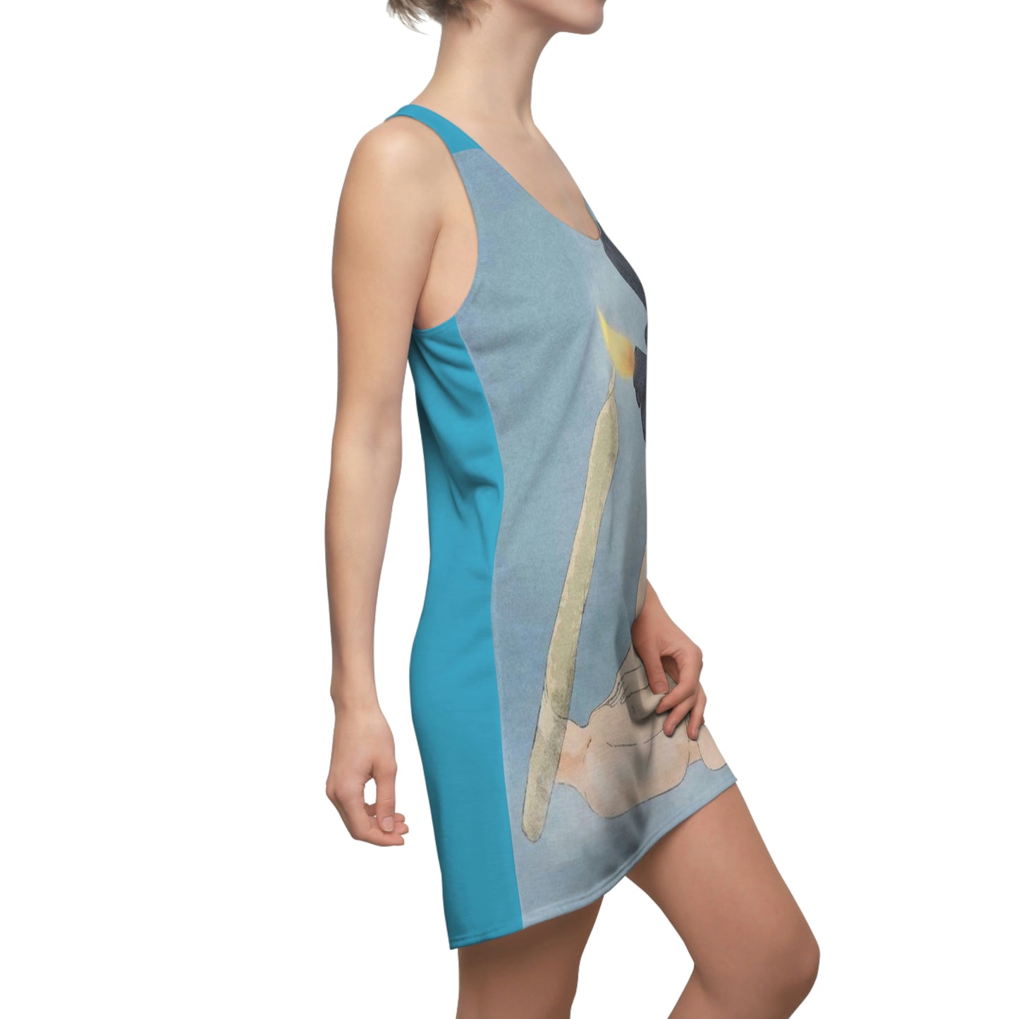 JQPs' "Love Sparks SMOKE" Women's Cut & Sew Racerback Dress