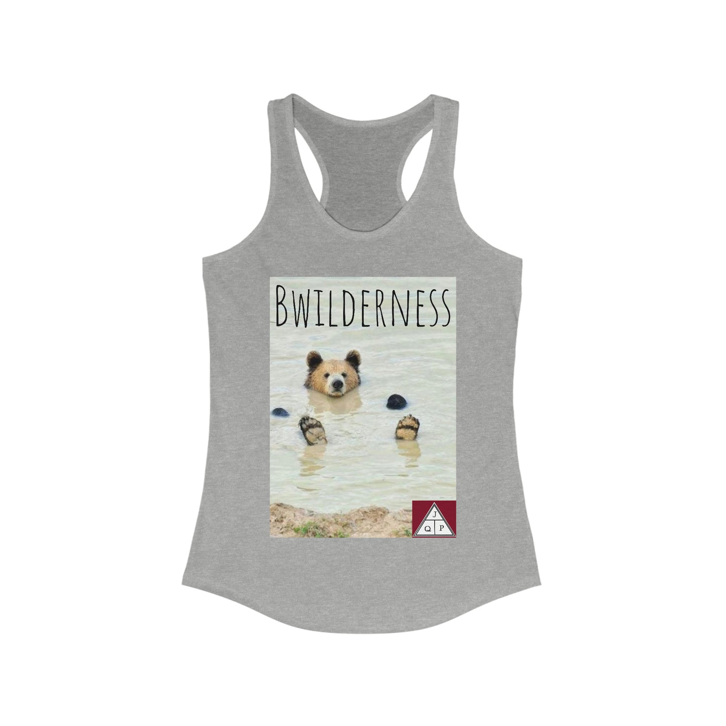 JQPs' "Bwilderness Bear" - Women's Ideal Racerback Tank