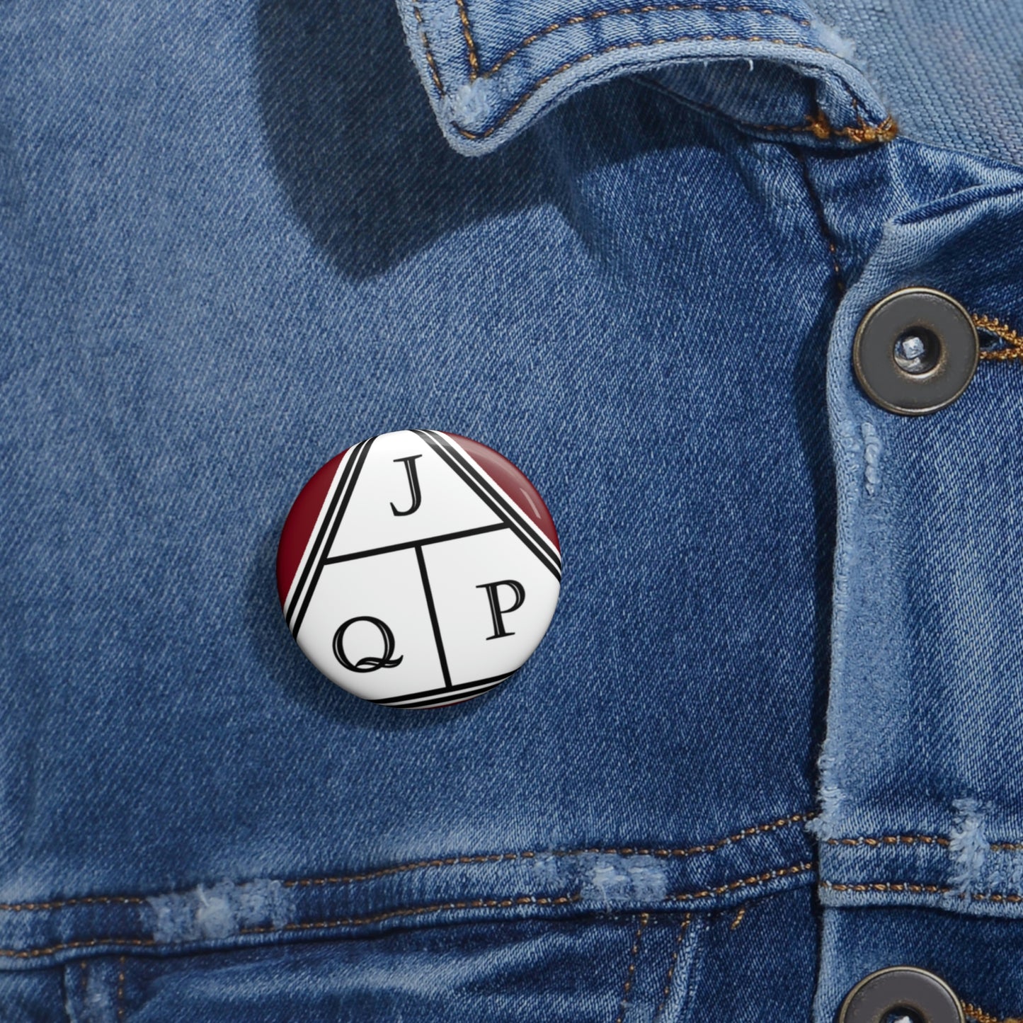 JQP Pin Buttons - Maroon