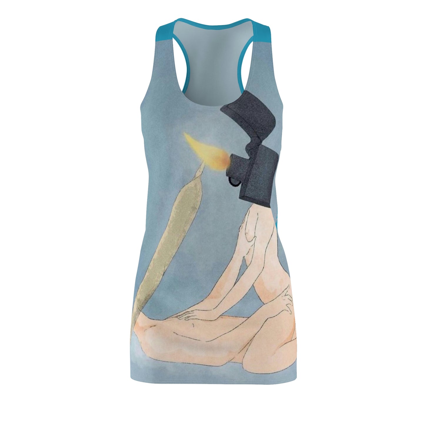 JQPs' "Love Sparks SMOKE" Women's Cut & Sew Racerback Dress