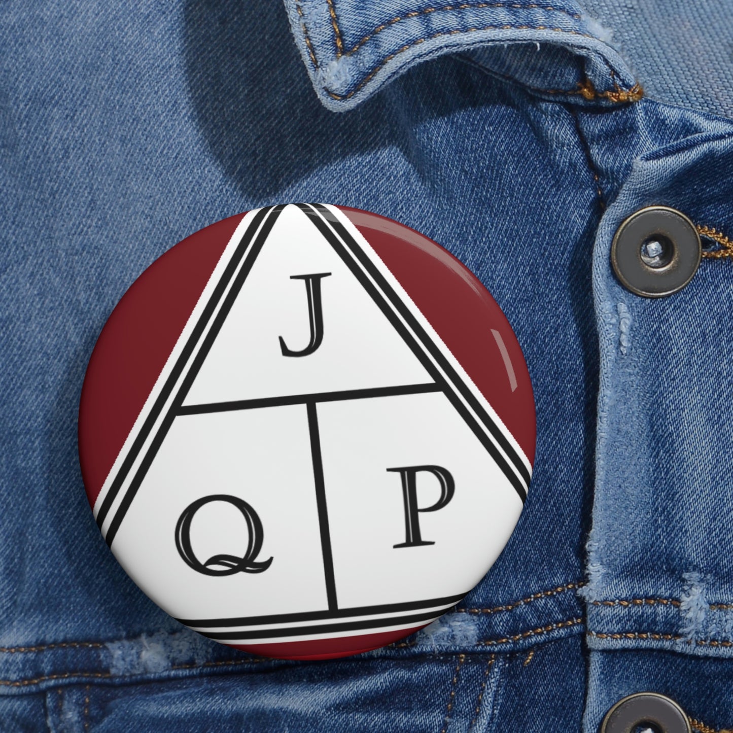 JQP Pin Buttons - Maroon