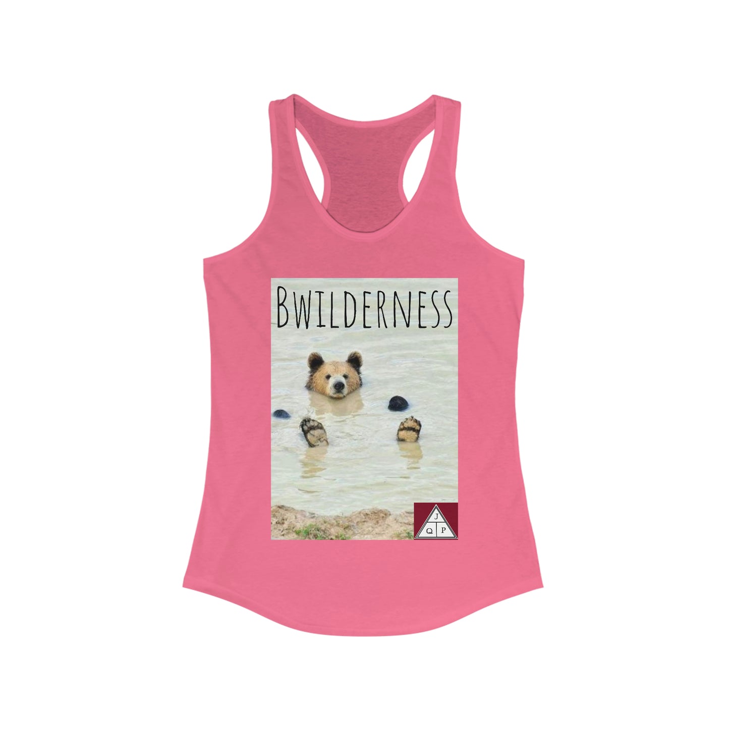 JQPs' "Bwilderness Bear" - Women's Ideal Racerback Tank