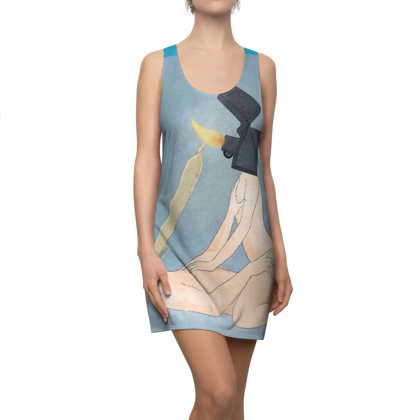 JQPs' "Love Sparks SMOKE" Women's Cut & Sew Racerback Dress