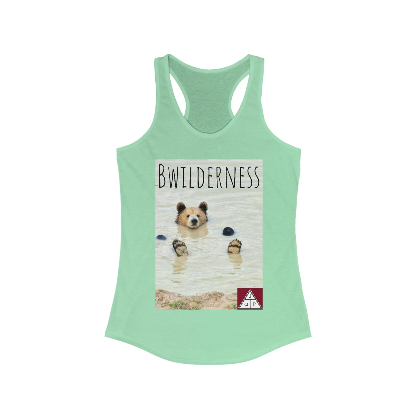 JQPs' "Bwilderness Bear" - Women's Ideal Racerback Tank