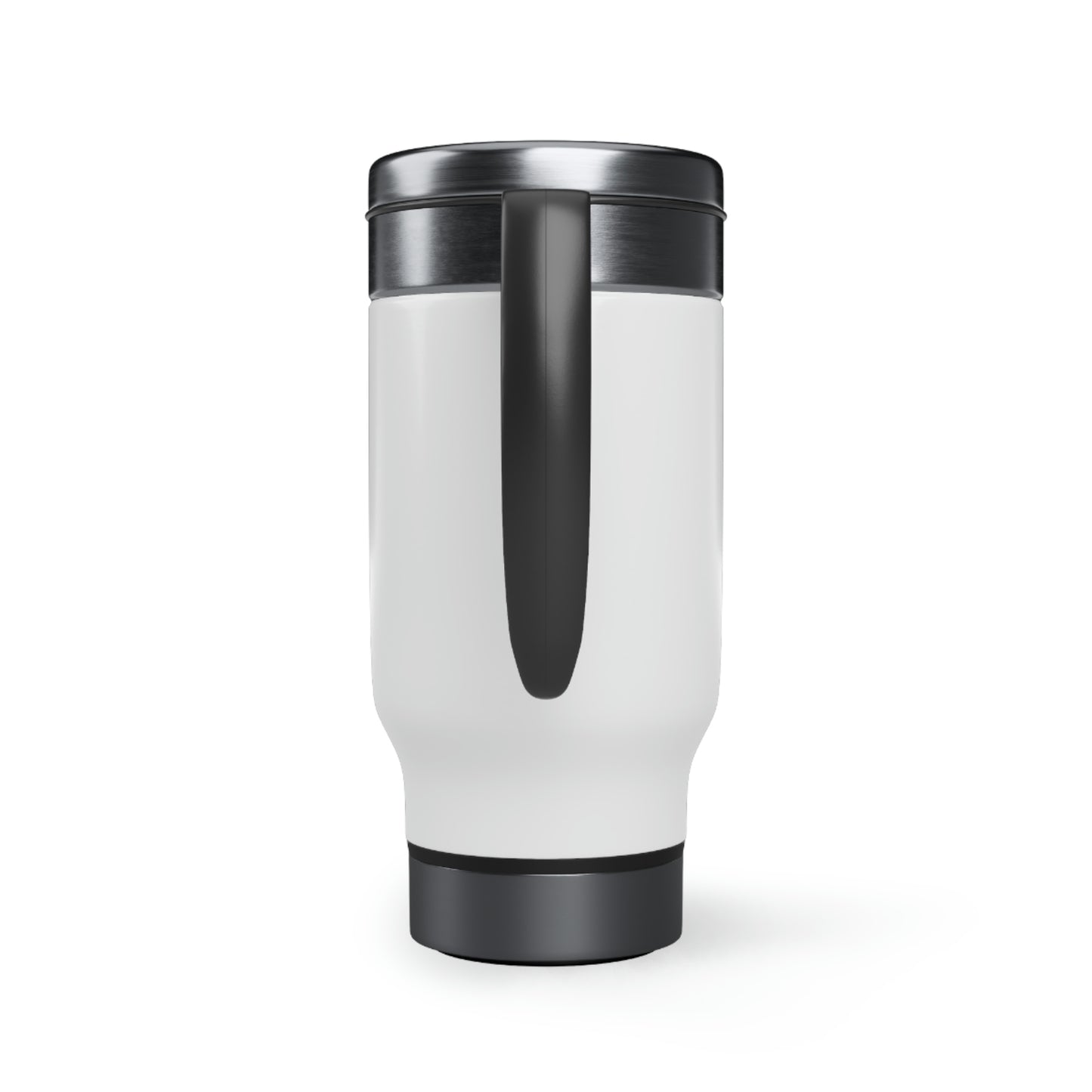 "IF YOU" Stainless Steel Travel Mug with Handle, 14oz