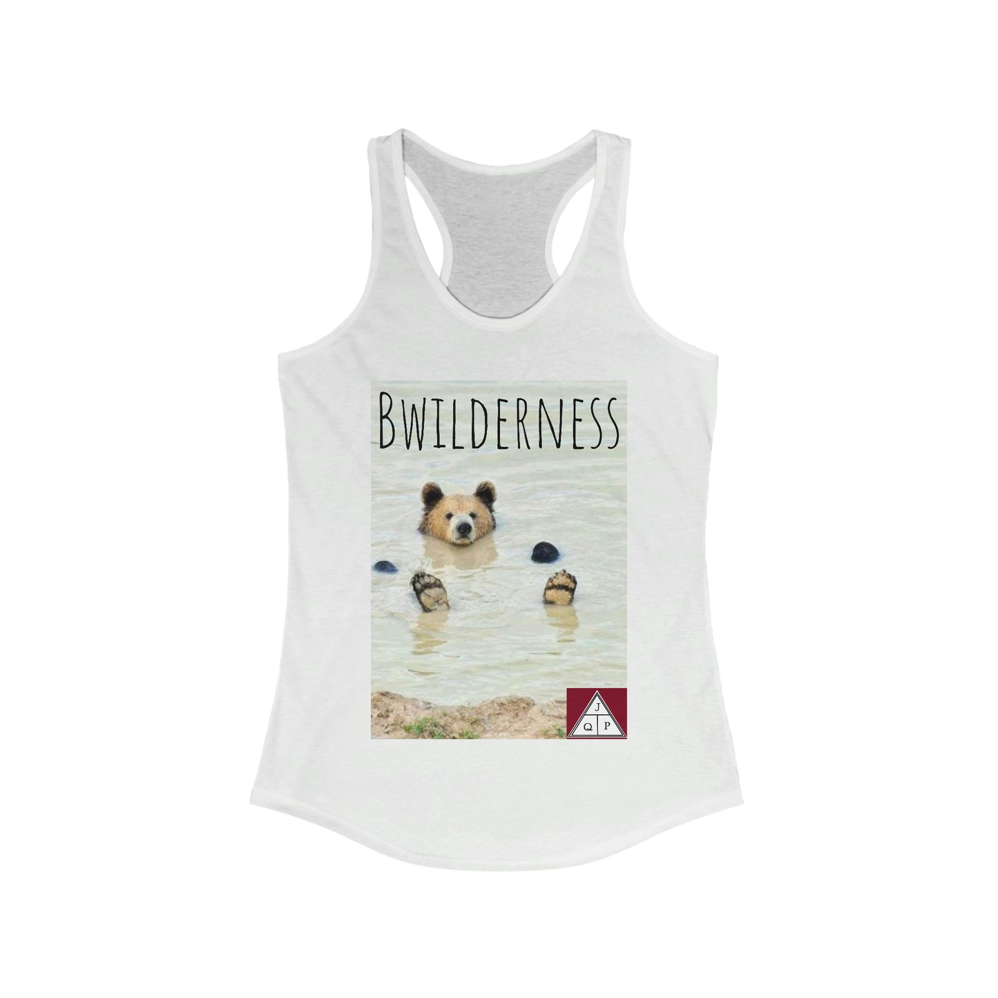 JQPs' "Bwilderness Bear" - Women's Ideal Racerback Tank