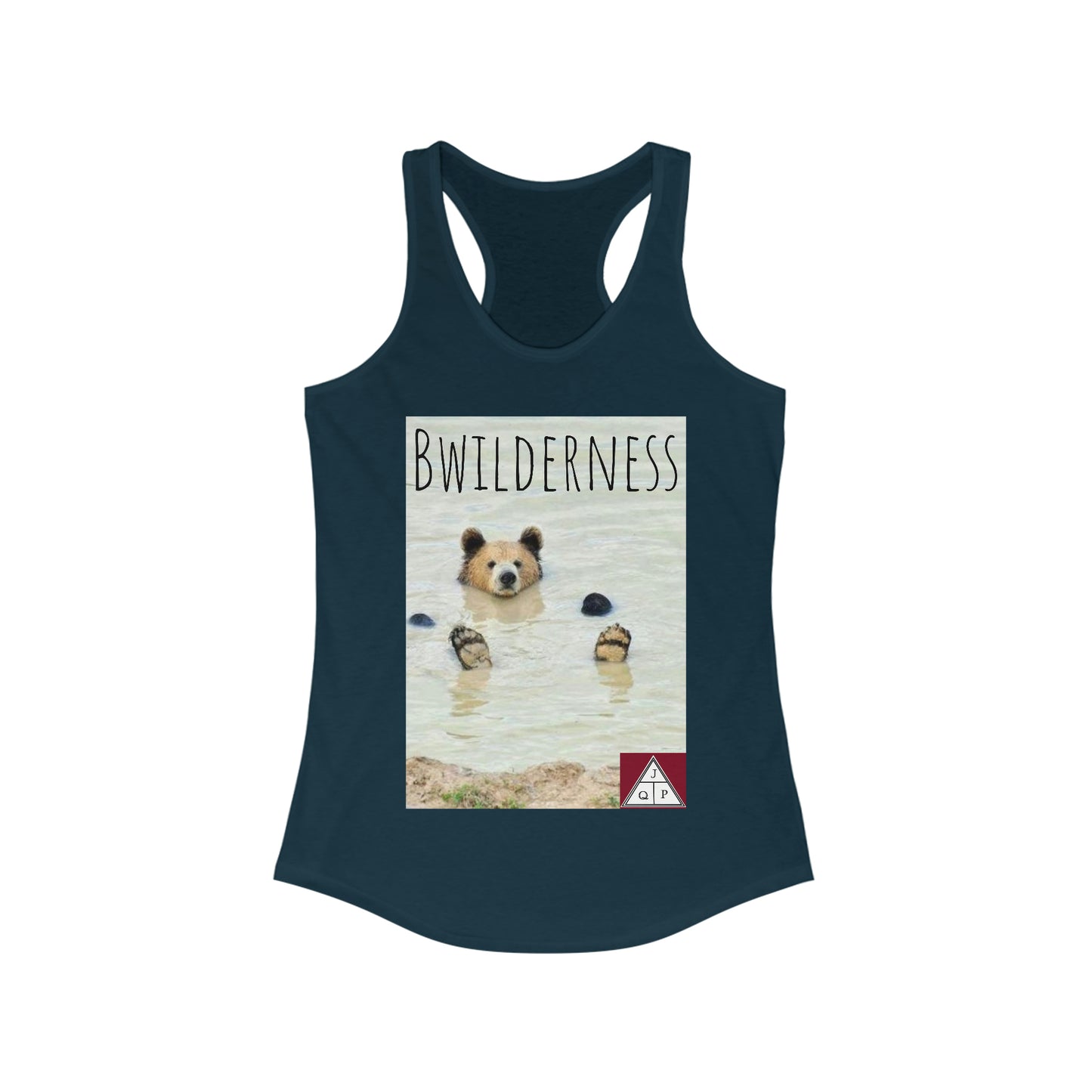 JQPs' "Bwilderness Bear" - Women's Ideal Racerback Tank