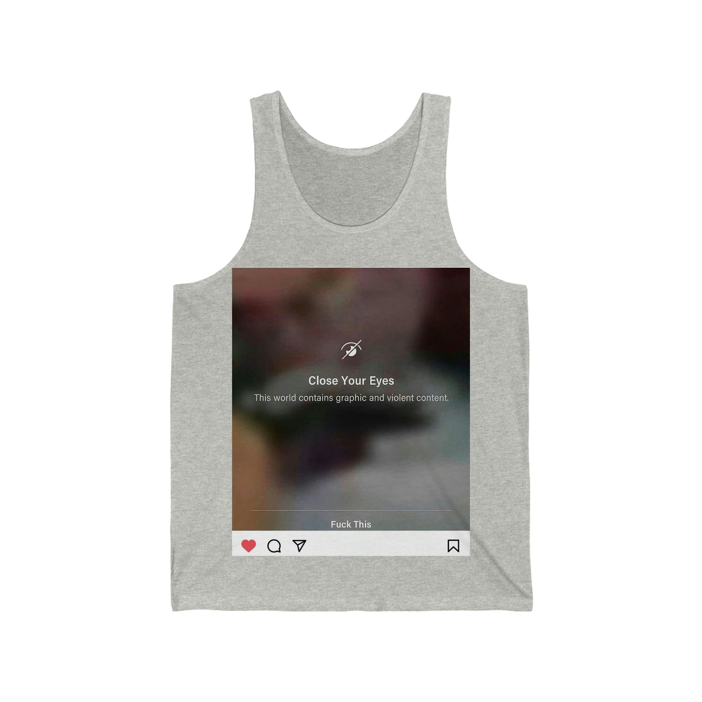 JQPs' "Close Your Eyes" Unisex Jersey Tank